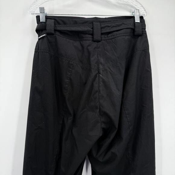 Obermeyer Pants Womens 12 Black Stiletto Ski Snow Insulated Belted Stirrups - Picture 6 of 16